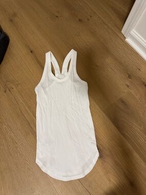 LOFT White Double-Strap Racerback Tank